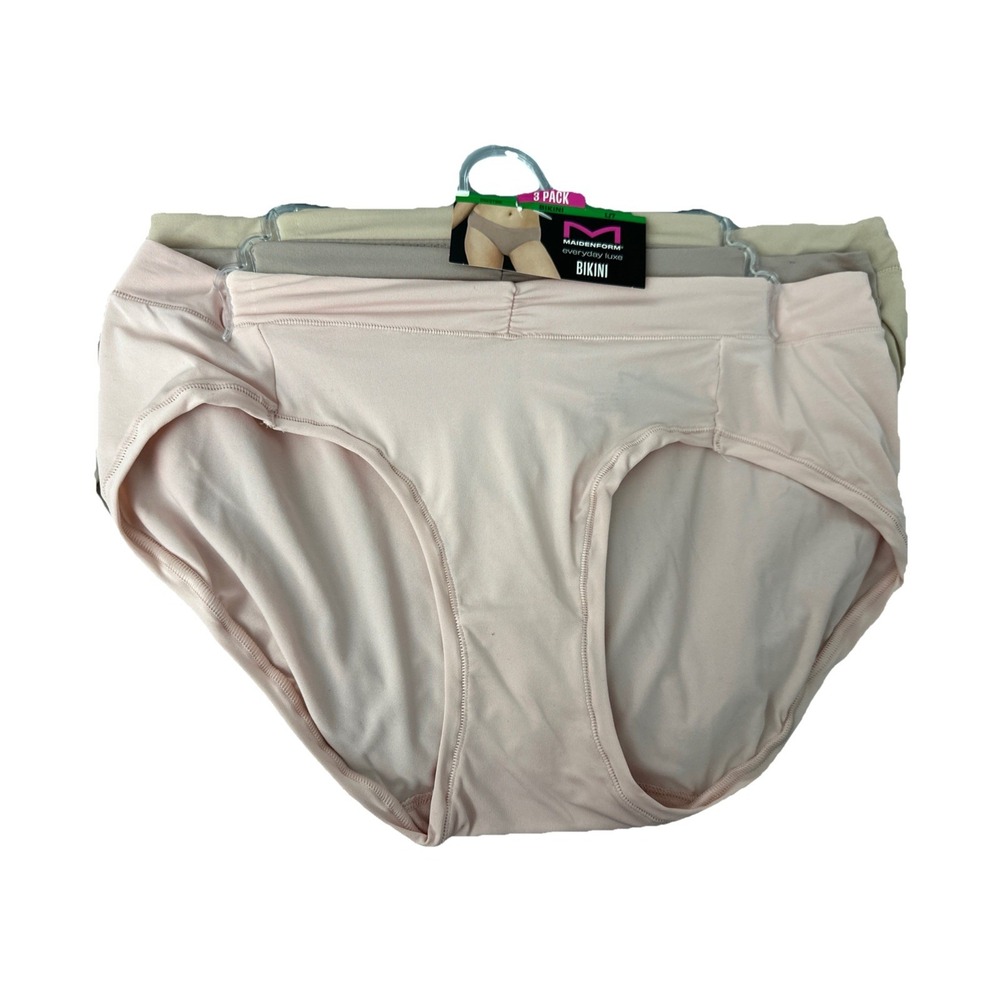 Maidenform Everyday Luxe Women's Stretch Micro Bikini DM3TBK 3-Pack Size‎ L/7New
